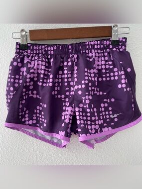 Nike Dri-Fit Lined Tempo Running Shorts Women's Size XS Purple Athletic Track